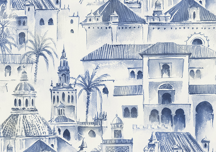 Voyage, Atlantic Blue - Roller Blind - Image 6